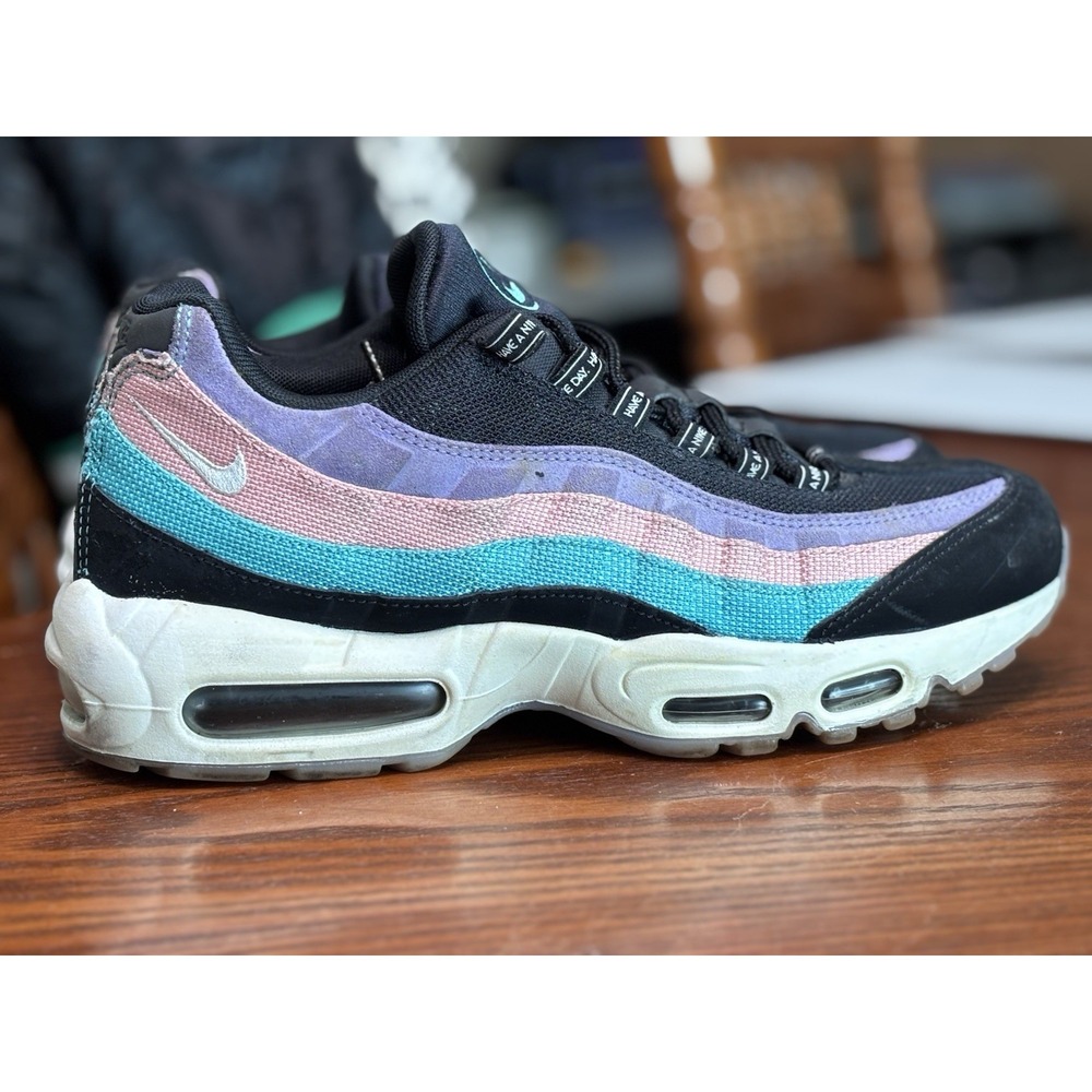 Nike Air Max 95 Have A Nike Day BQ9131-001 Men's Size 9 Teal Purple Black - Picture 1 of 8
